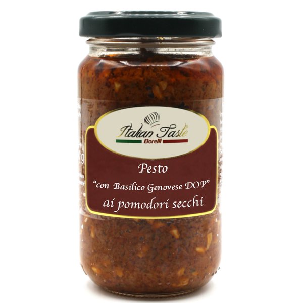 Dried tomatoes Pesto with "Genovese Basil DOP" - 180 g